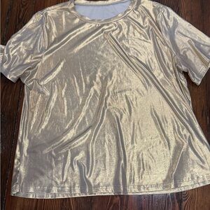 Metallic Gold Women's Top